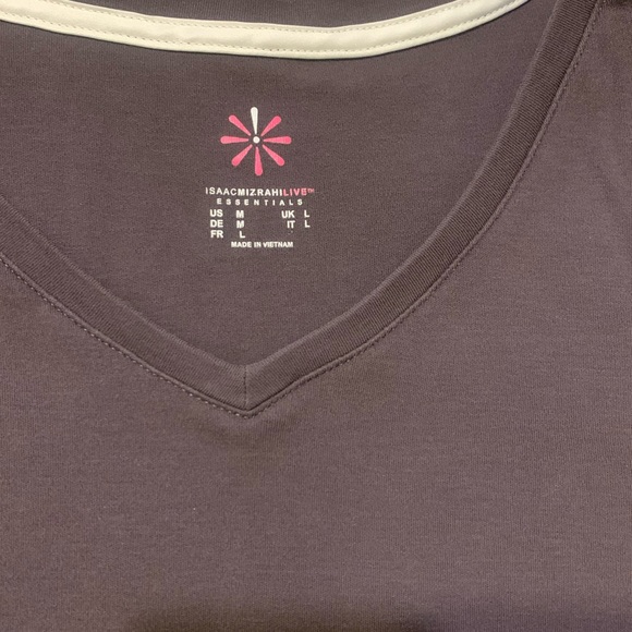 Isaac Mizrahi Live! Essentials Pima Cotton Curved Hem Top - Picture 2 of 9